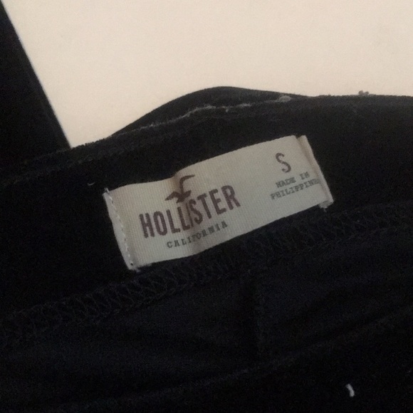 Hollister black velvet pants - Picture 3 of 4